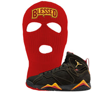 Citrus 7s Ski Mask | Blessed Arch, Red