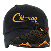 Citrus 7s Distressed Dad Hat | Chiraq, Black