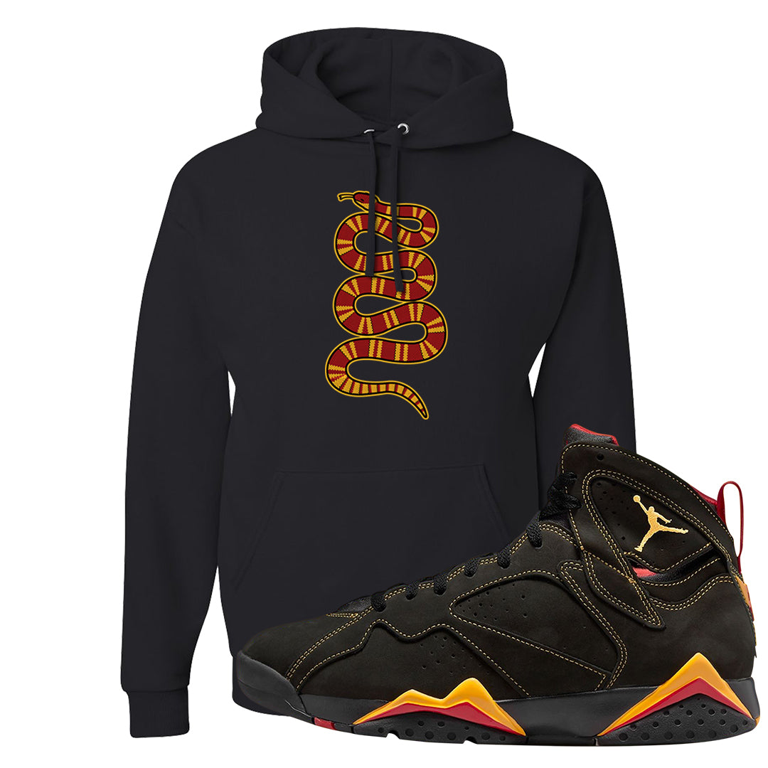 Citrus 7s Hoodie | Coiled Snake, Black