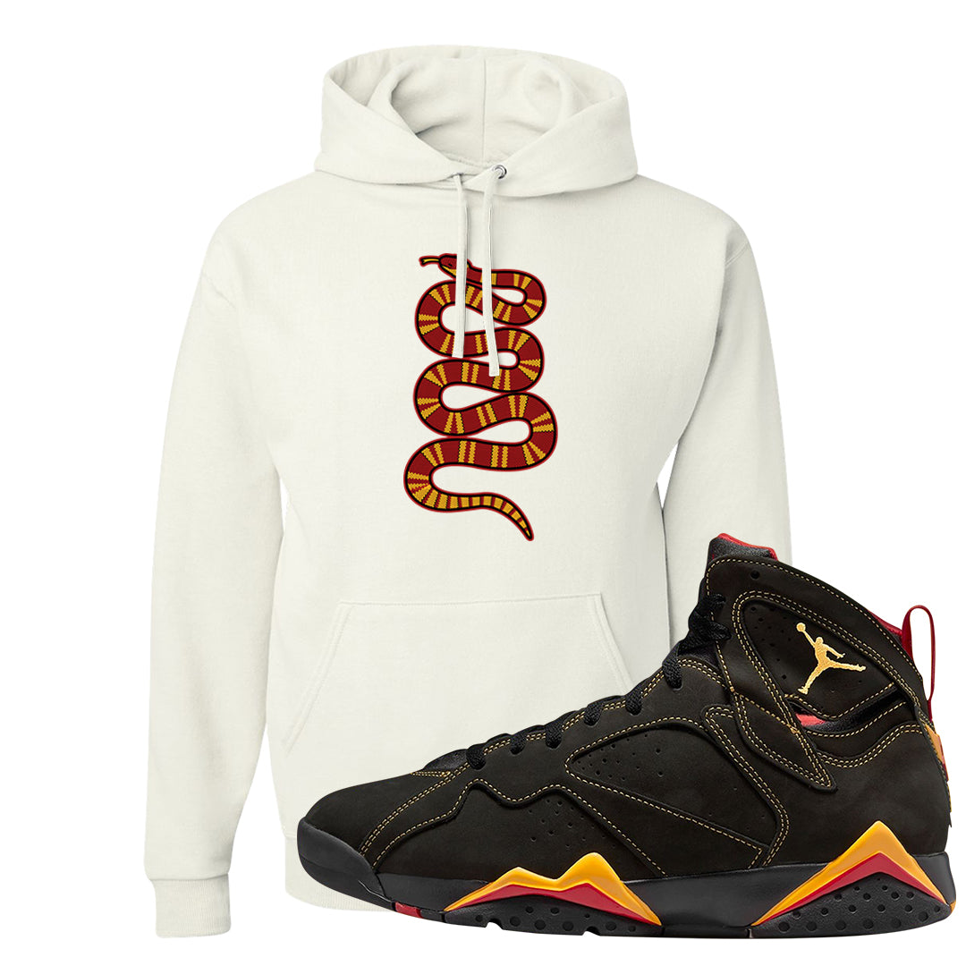 Citrus 7s Hoodie | Coiled Snake, White