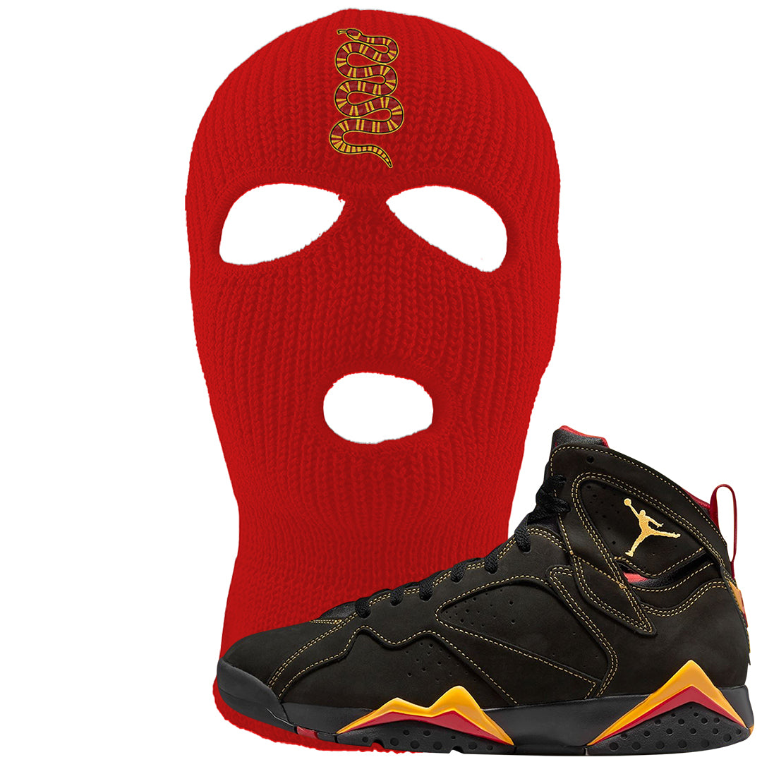 Citrus 7s Ski Mask | Coiled Snake, Red
