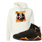 Citrus 7s Hoodie | Caution High Voltage, White