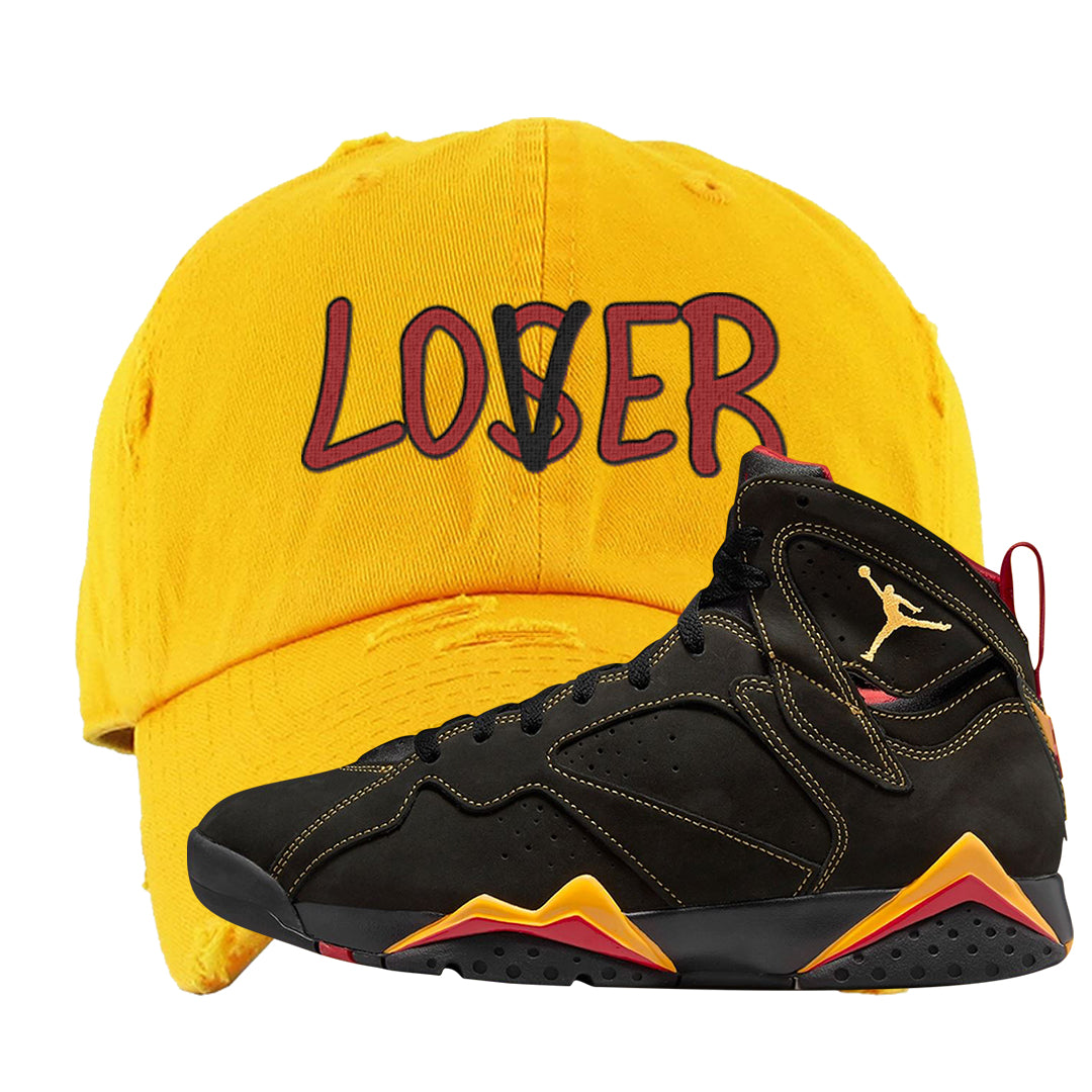 Citrus 7s Distressed Dad Hat | Lover, Gold