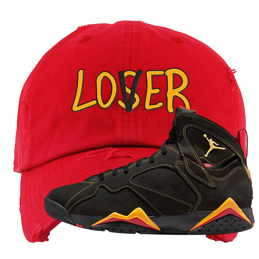 Citrus 7s Distressed Dad Hat | Lover, Red