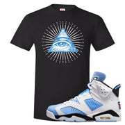 UNC 6s T Shirt | All Seeing Eye, Black