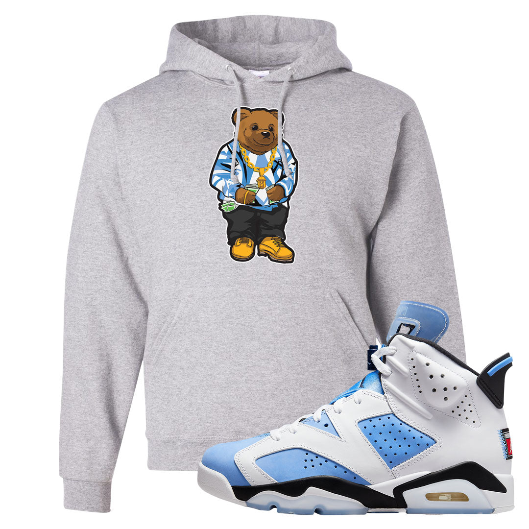 UNC 6s Hoodie | Sweater Bear, Ash