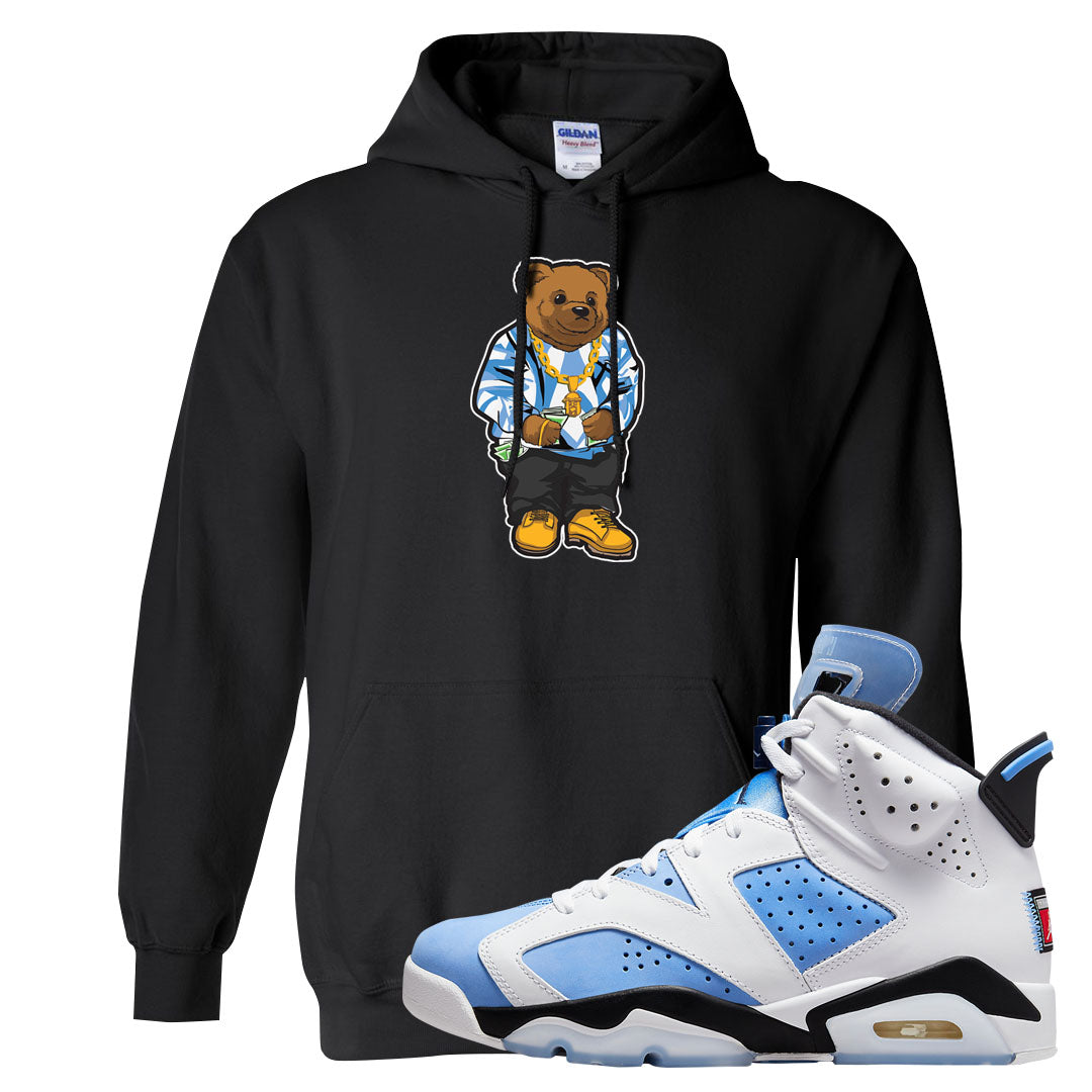 UNC 6s Hoodie | Sweater Bear, Black