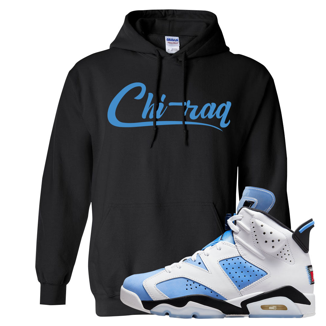 UNC 6s Hoodie | Chiraq, Black