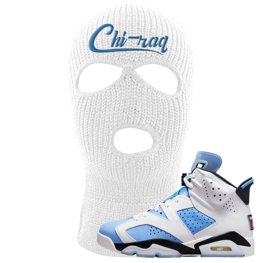 UNC 6s Ski Mask | Chiraq, White