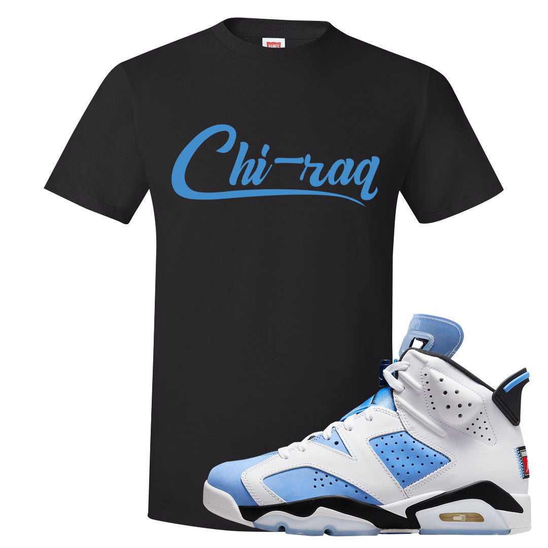 UNC 6s T Shirt | Chiraq, Black