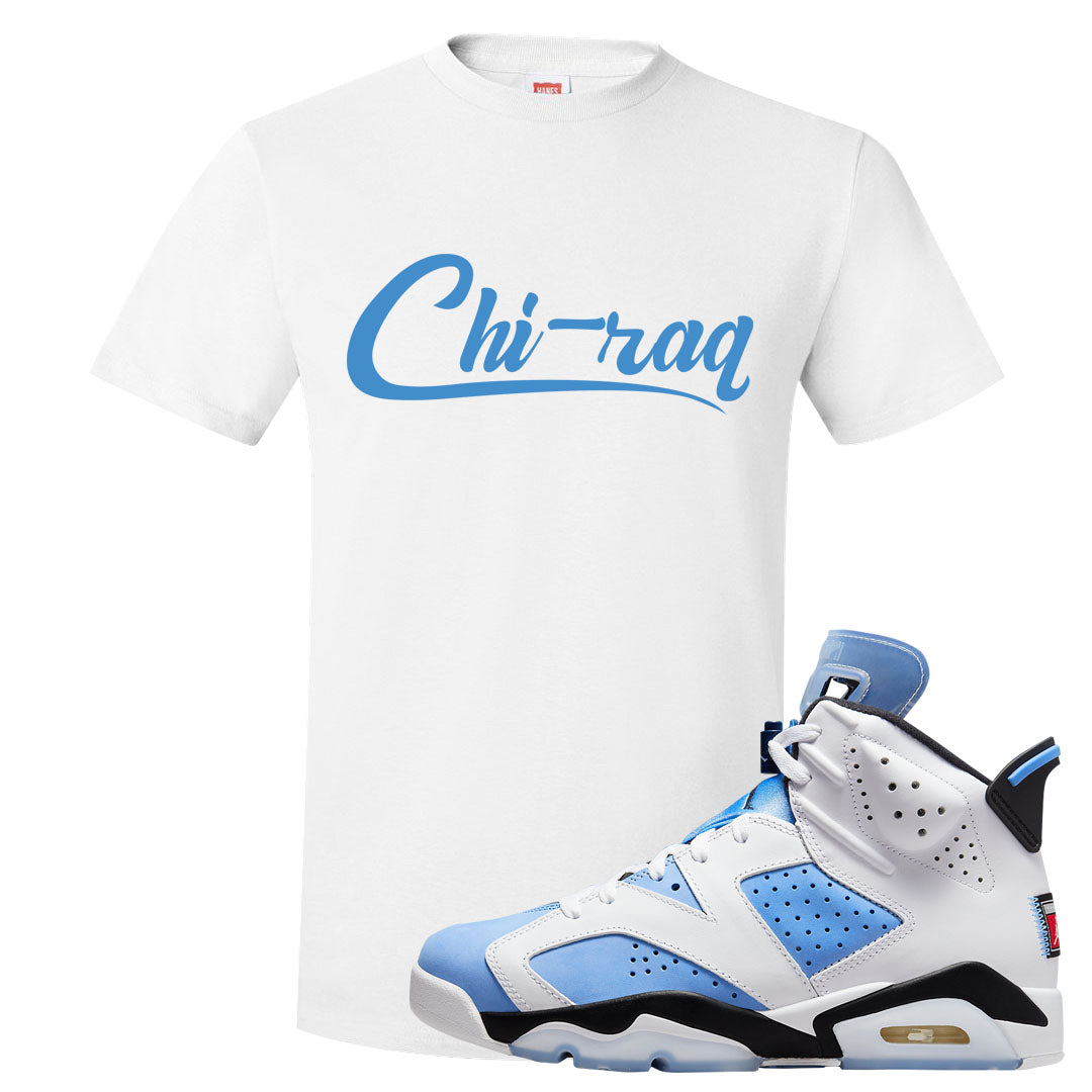 UNC 6s T Shirt | Chiraq, White