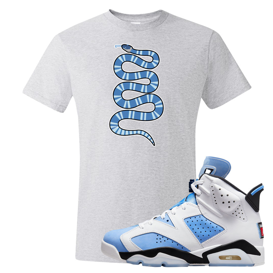 UNC 6s T Shirt | Coiled Snake, Ash