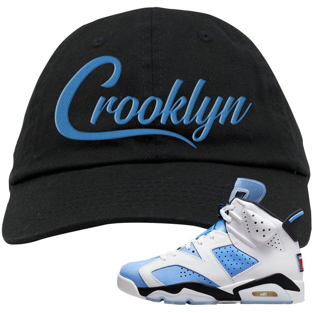 UNC 6s Dad Hat | Crooklyn, Black