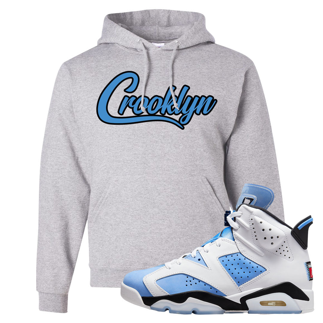 UNC 6s Hoodie | Crooklyn, Ash