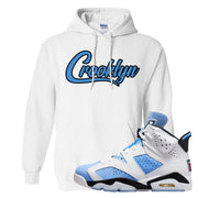 UNC 6s Hoodie | Crooklyn, White