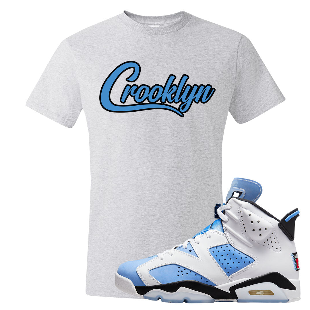 UNC 6s T Shirt | Crooklyn, Ash