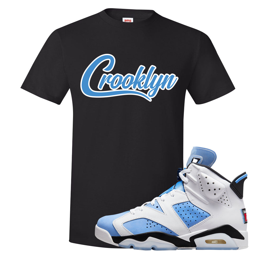 UNC 6s T Shirt | Crooklyn, Black
