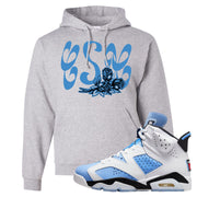 UNC 6s Hoodie | Certified Sneakerhead, Ash