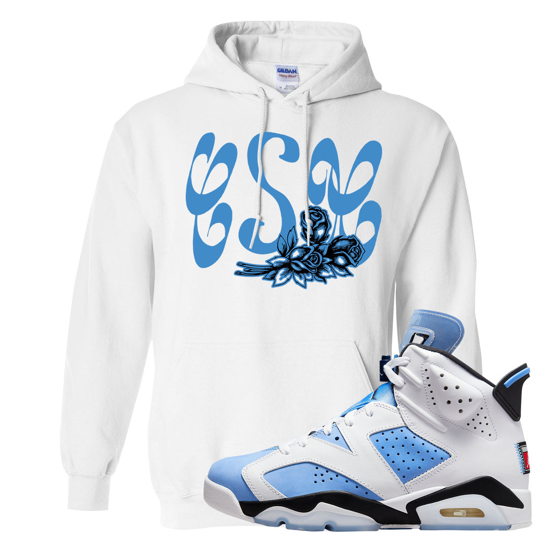 UNC 6s Hoodie | Certified Sneakerhead, White