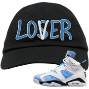 UNC 6s Dad Hat | Lover, Black