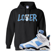 UNC 6s Hoodie | Lover, Black