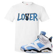 UNC 6s T Shirt | Lover, White