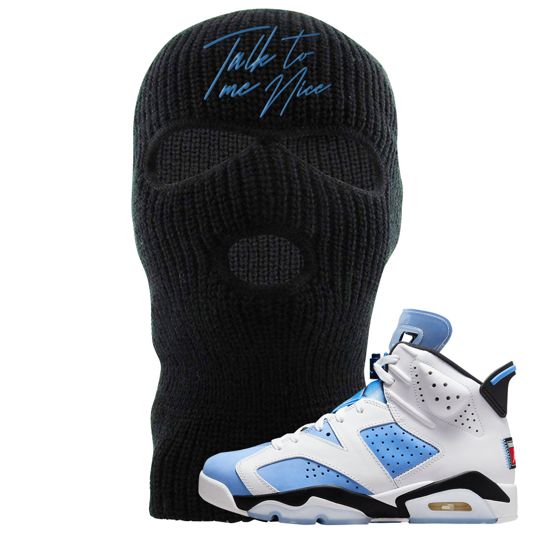 UNC 6s Ski Mask | Talk To Me Nice, Black