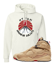 Sesame Samurai 8s Hoodie | Mt Fuji Sneaker Society, White