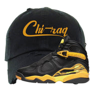 Taxi 8s Distressed Dad Hat | Chiraq, Black