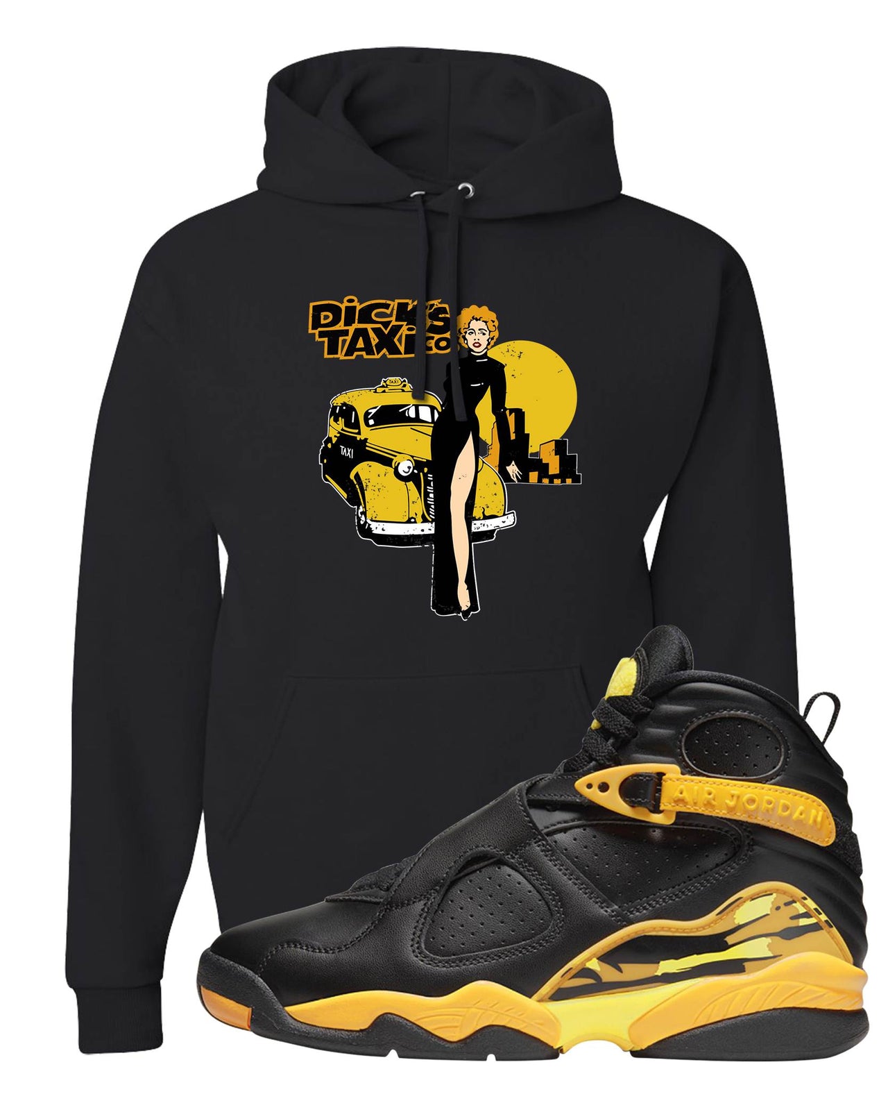 Taxi 8s Hoodie | Dick's Taxi Co., Black