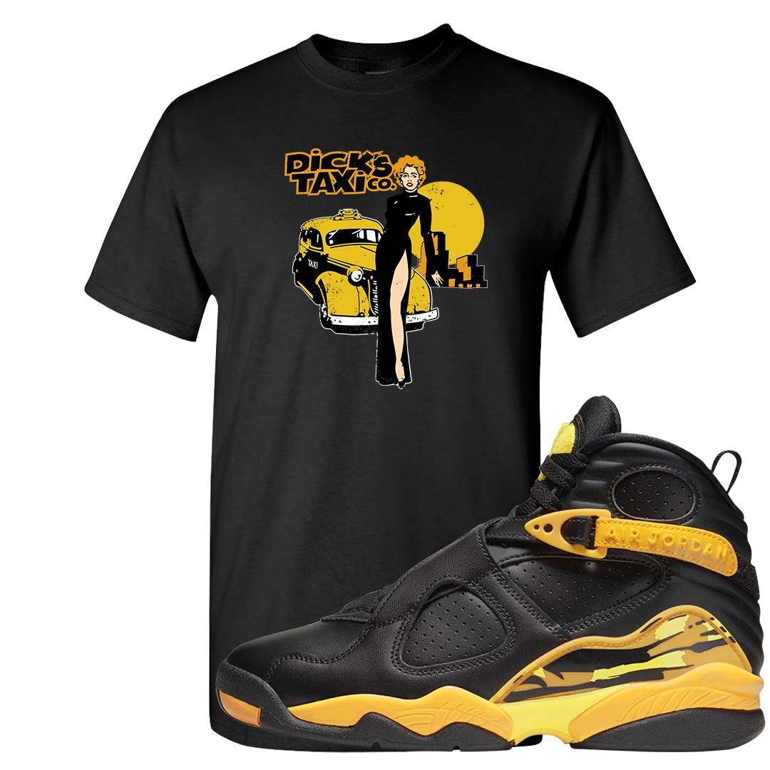 Taxi 8s T Shirt | Dick's Taxi Co., Black