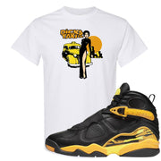 Taxi 8s T Shirt | Dick's Taxi Co., White