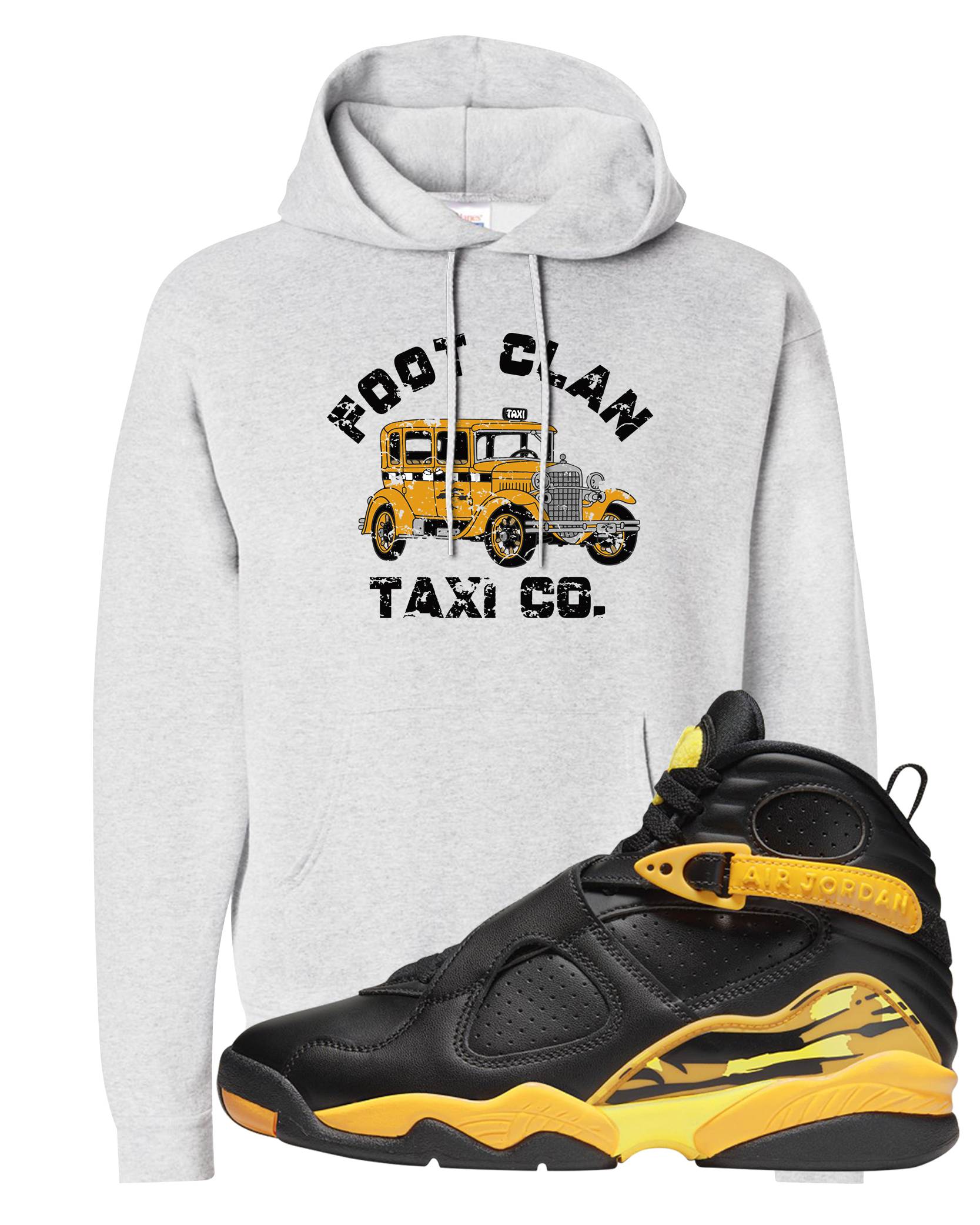 Taxi 8s Hoodie | Foot Clan Taxi Co., Ash