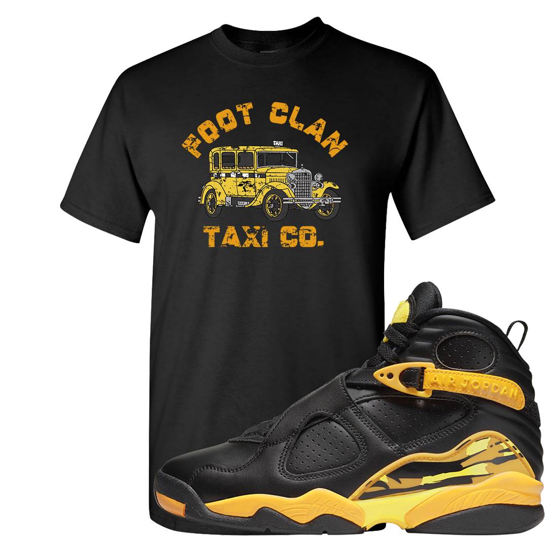 Taxi 8s T Shirt | Foot Clan Taxi Co., Black
