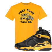 Taxi 8s T Shirt | Foot Clan Taxi Co., Gold