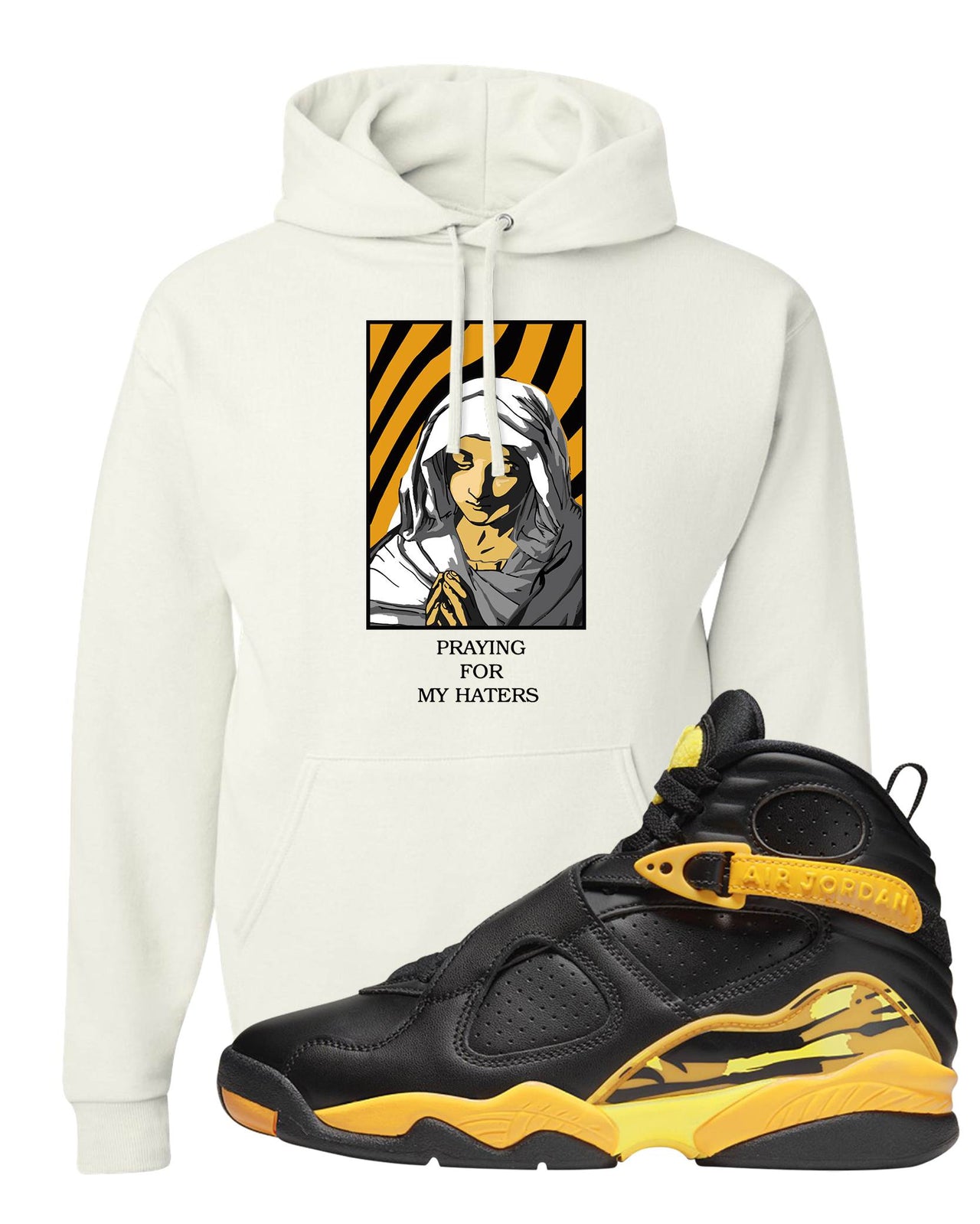 Taxi 8s Hoodie | God Told Me, White