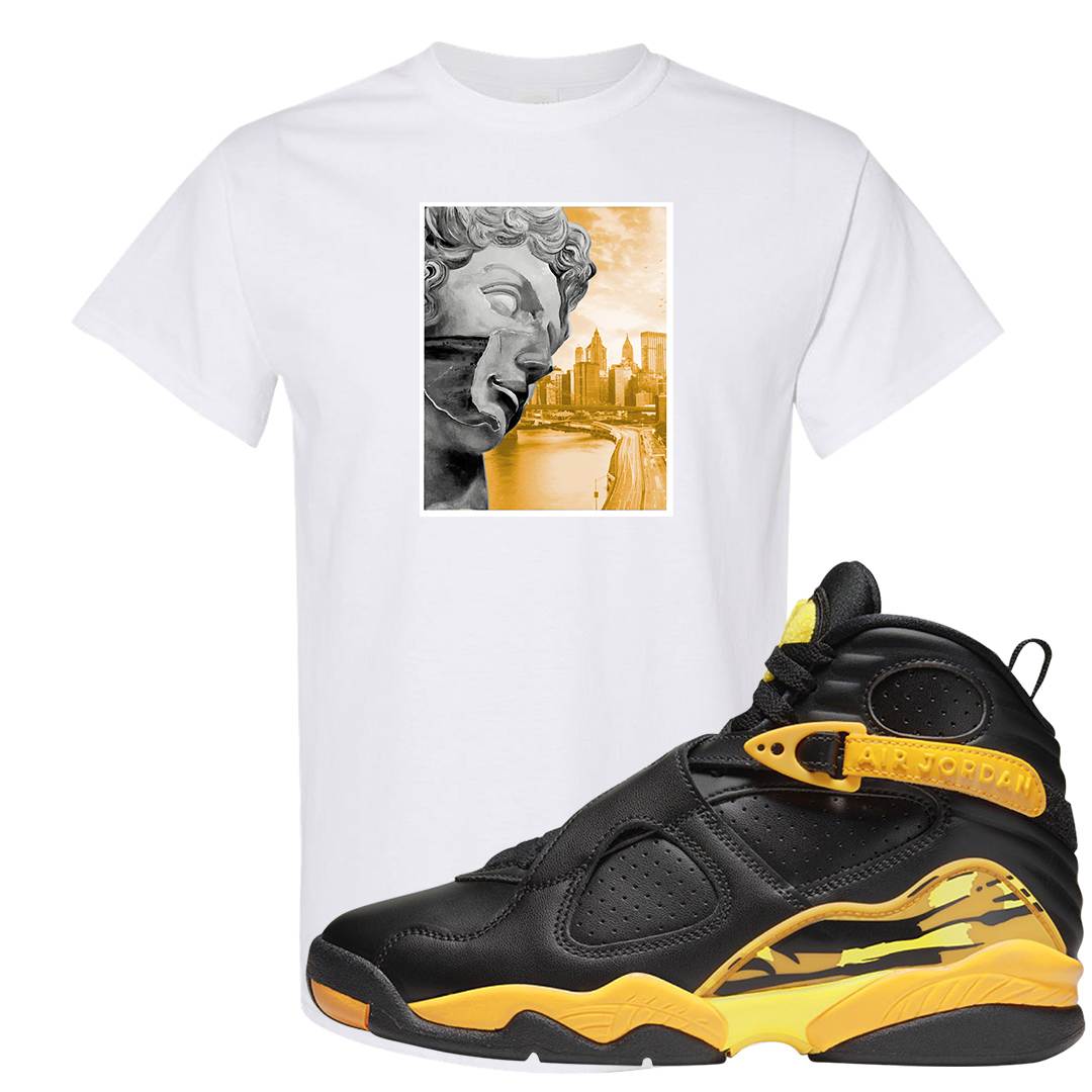 Taxi 8s T Shirt | Miguel, White