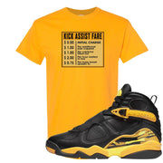 Taxi 8s T Shirt | Sneaker Fare, Gold