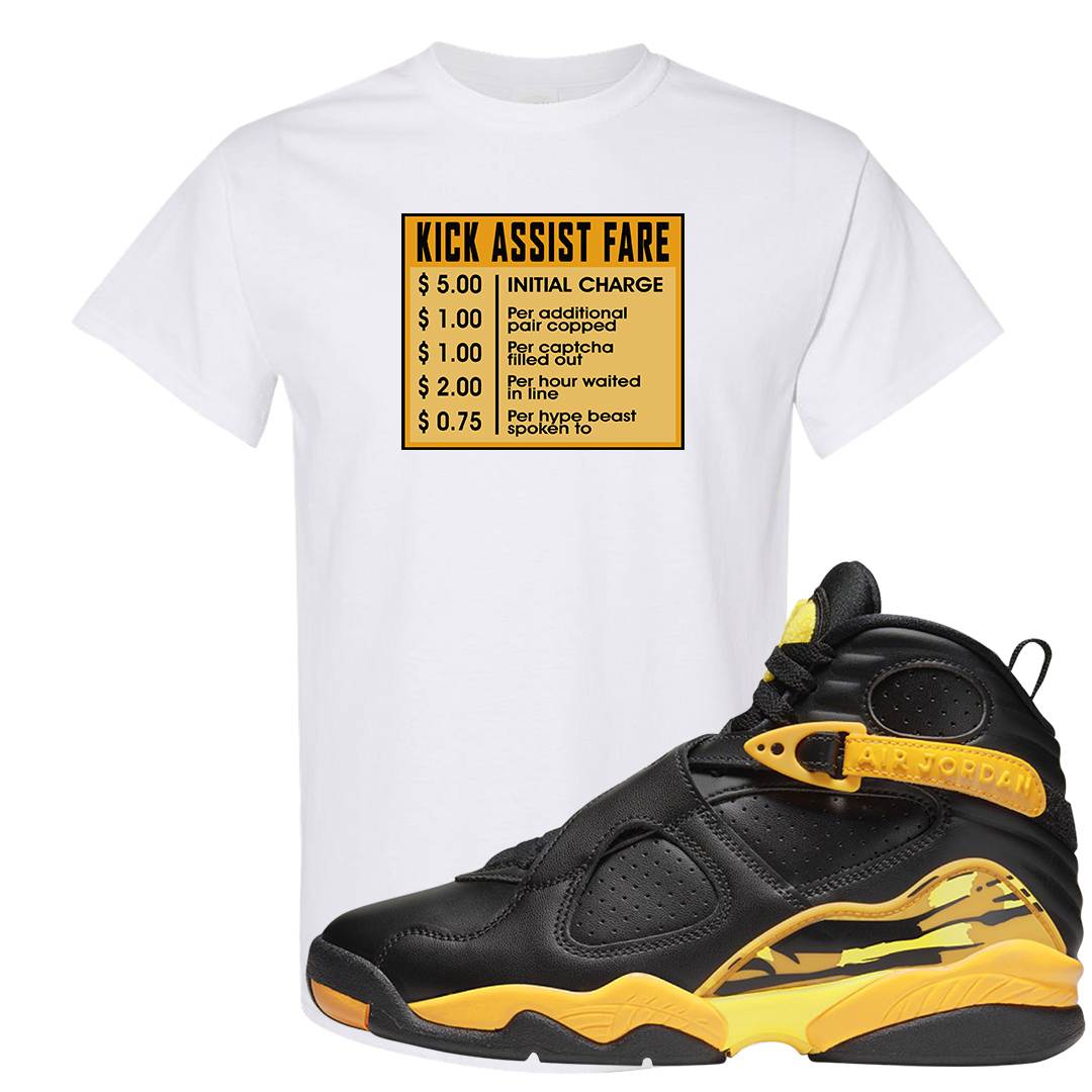 Taxi 8s T Shirt | Sneaker Fare, White