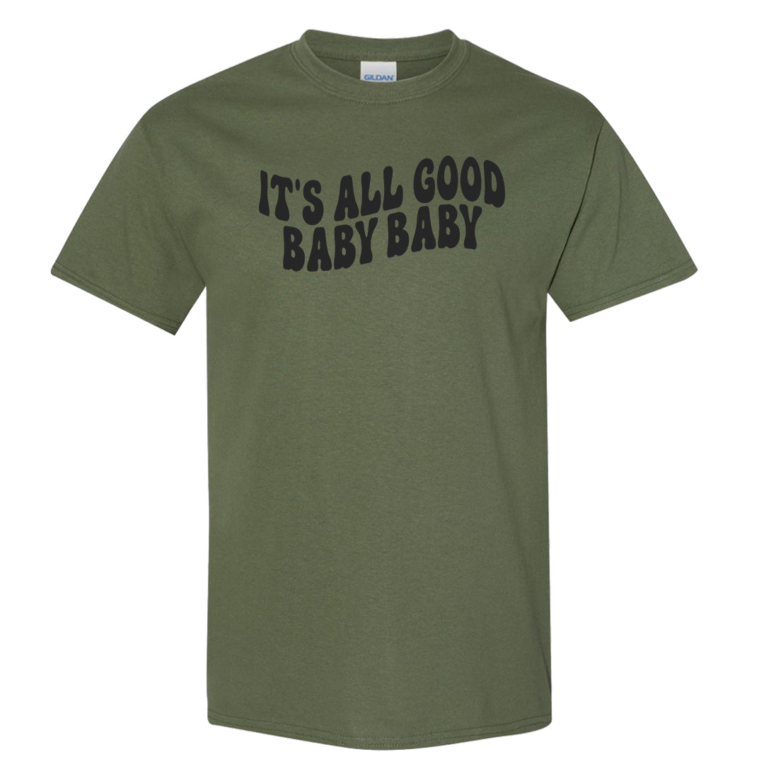 Beef and Broccoli 9s T Shirt | All Good Baby, Military Green