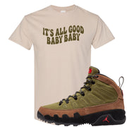Beef and Broccoli 9s T Shirt | All Good Baby, Sand