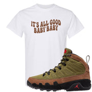 Beef and Broccoli 9s T Shirt | All Good Baby, White