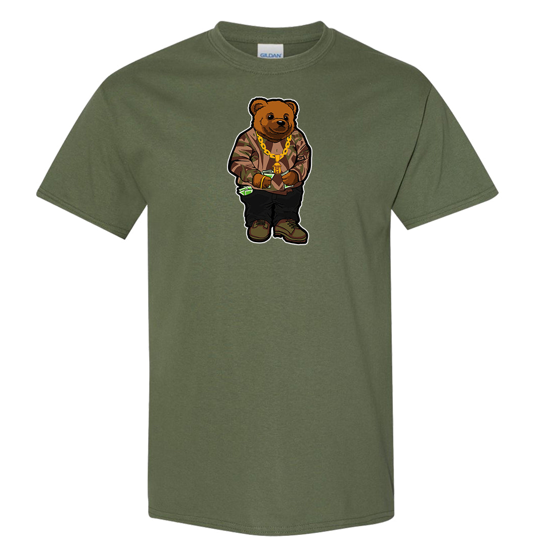 Beef and Broccoli 9s T Shirt | Sweater Bear, Military Green