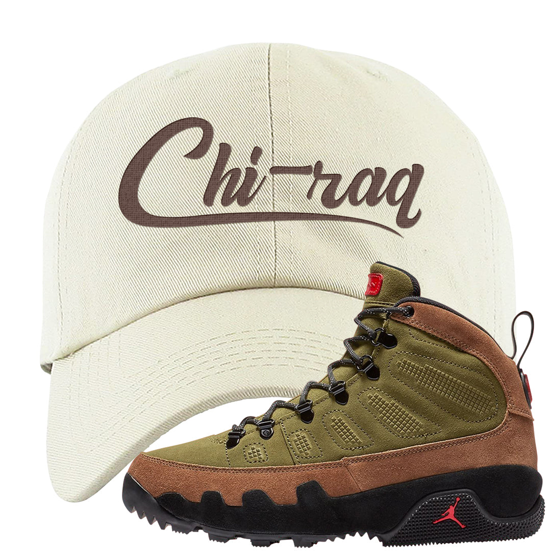 Beef and Broccoli 9s Dad Hat | Chiraq, White