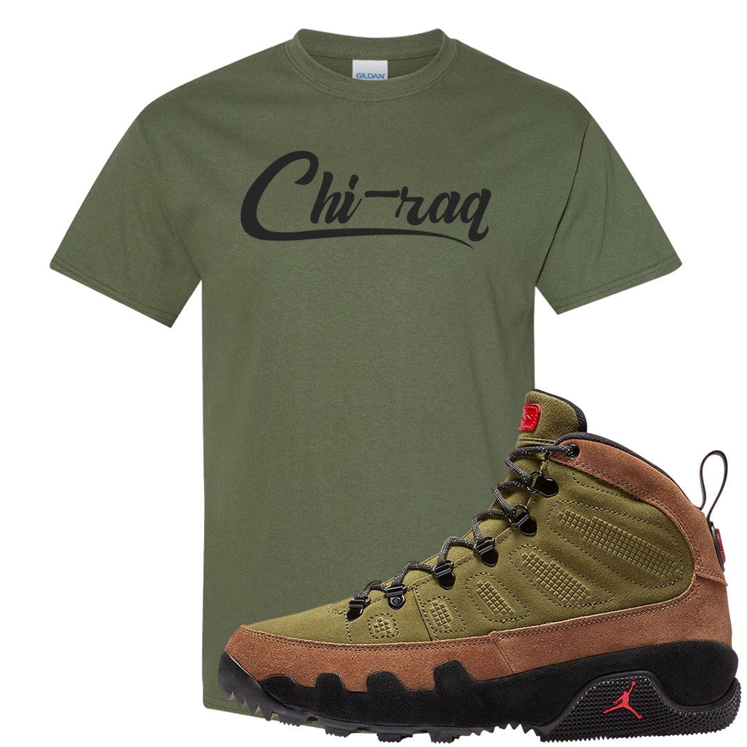 Beef and Broccoli 9s T Shirt | Chiraq, Military Green