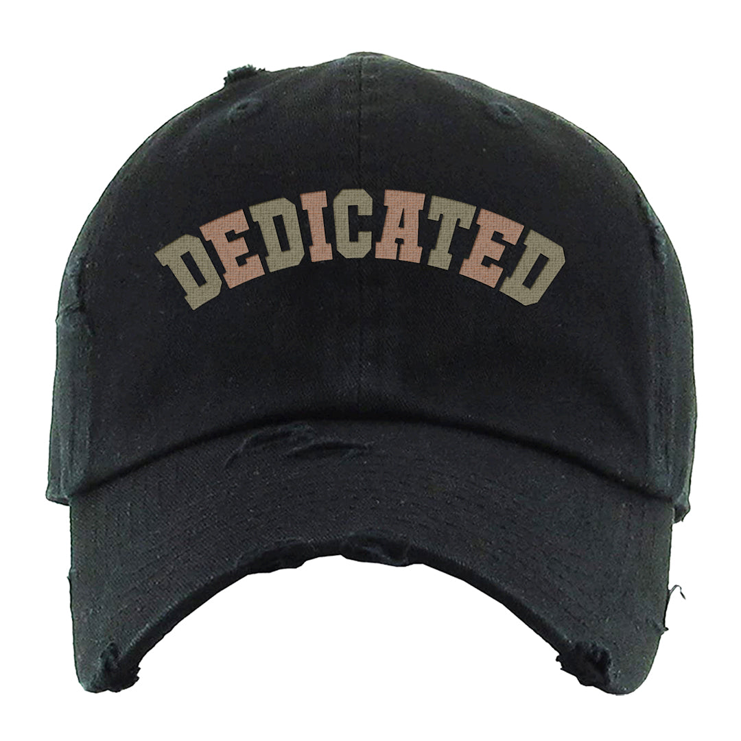 Beef and Broccoli 9s Distressed Dad Hat | Dedicated, Black