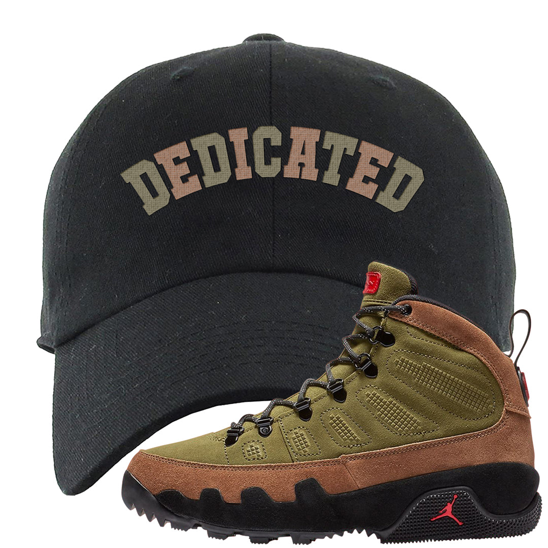 Beef and Broccoli 9s Dad Hat | Dedicated, Black