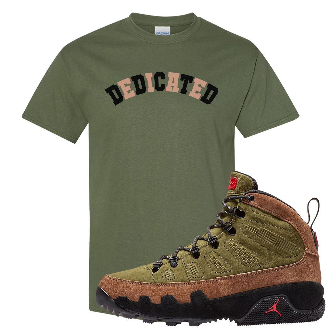 Beef and Broccoli 9s T Shirt | Dedicated, Military Green