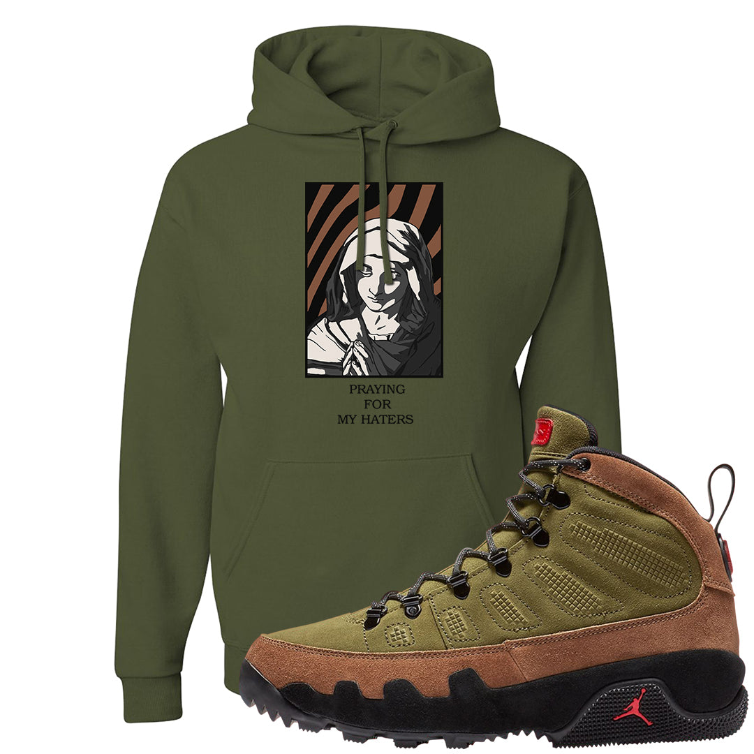 Beef and Broccoli 9s Hoodie | God Told Me, Military Green