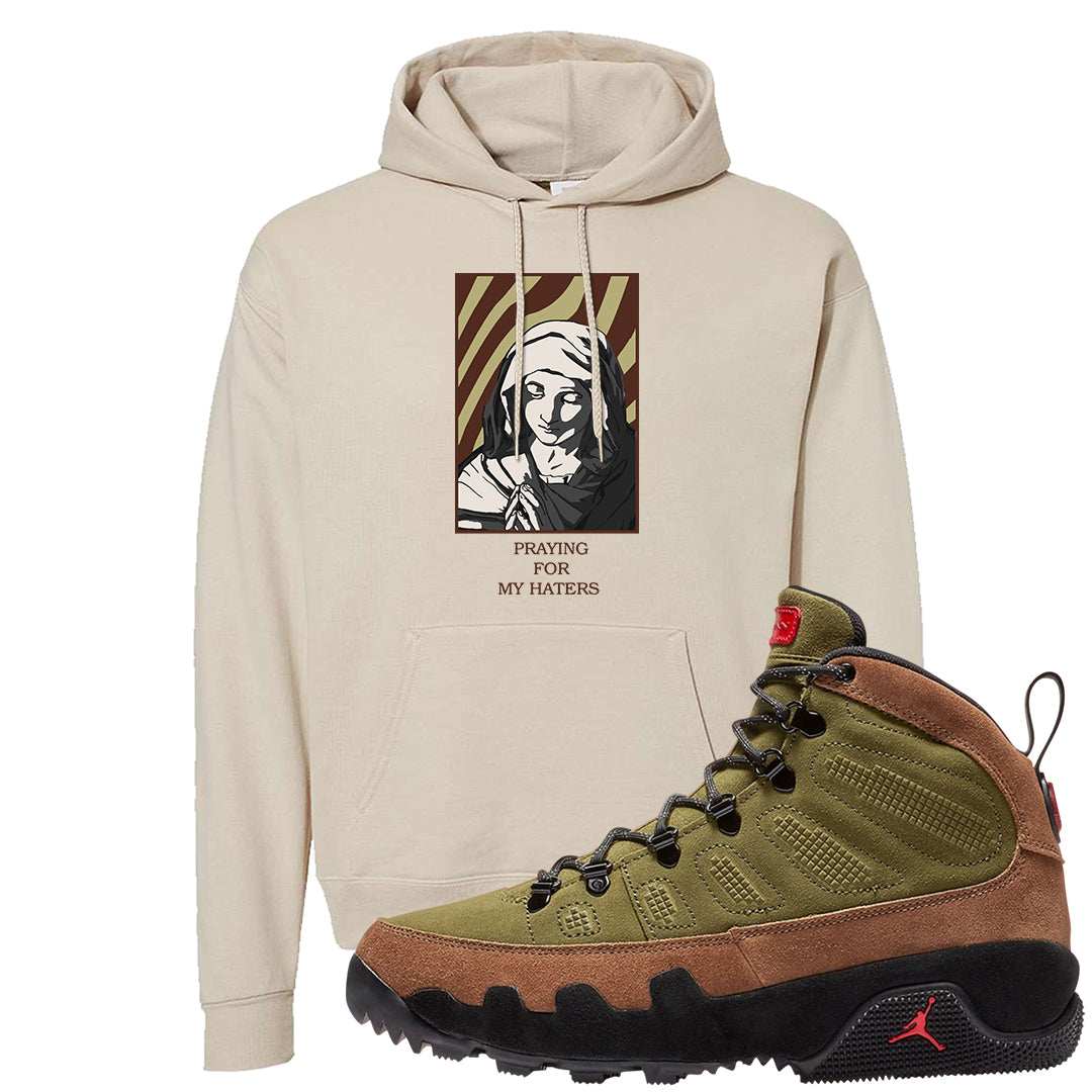 Beef and Broccoli 9s Hoodie | God Told Me, Sand